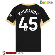 Ženske Nogometnih dresov Manchester City Abdukodir Khusanov #45 Gostujoči 2026-27 Kratki rokavi